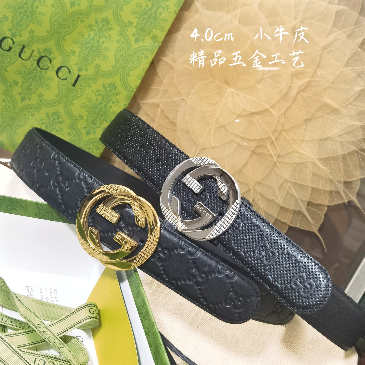 Gucci经典款面进口原厂皮搭配原厂