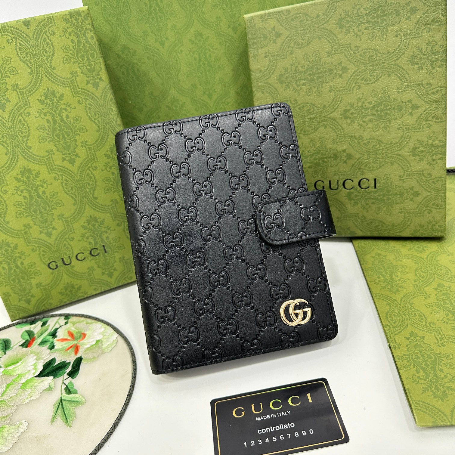 Luxury Leather Card Holder - Front View