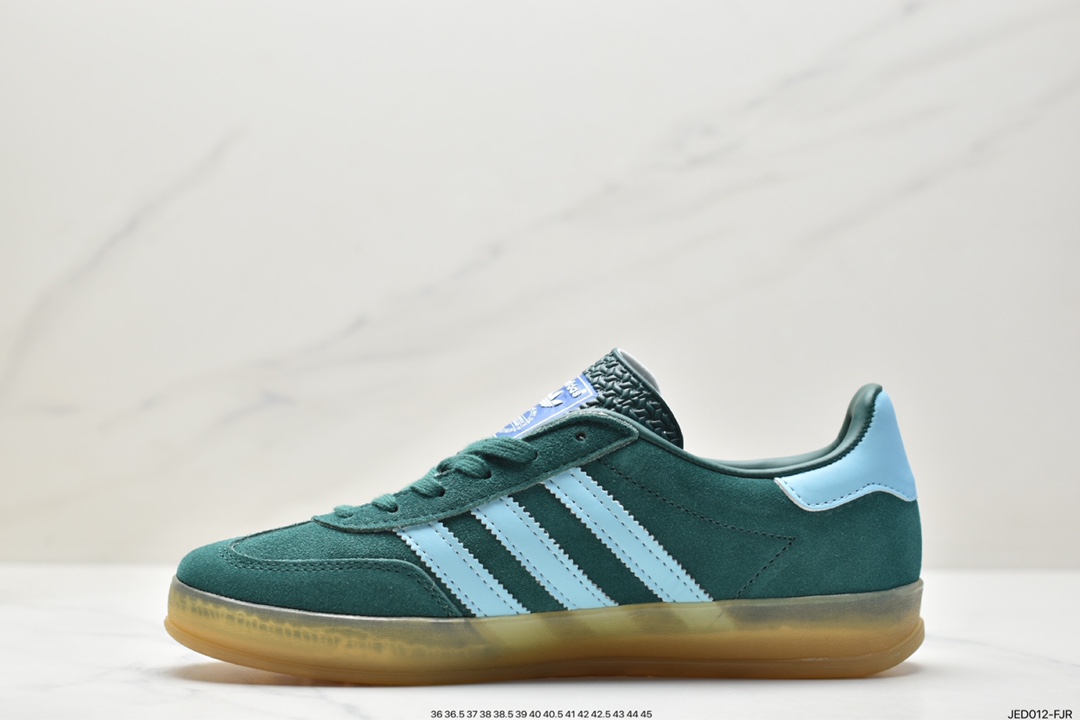 Adidas Originals Gazelle Indoor Trefoil Retro Anti-slip Wear-resistant Low-top Sneakers HQ8717