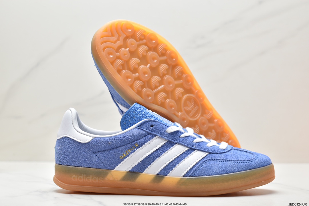 Adidas Originals Gazelle Indoor Trefoil Retro Anti-slip Wear-resistant Low-top Sneakers HQ8717