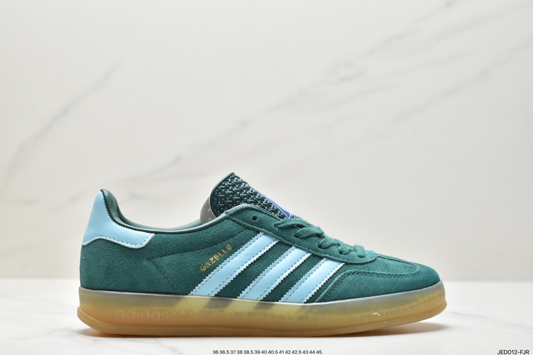 Adidas Originals Gazelle Indoor Trefoil Retro Anti-slip Wear-resistant Low-top Sneakers HQ8717