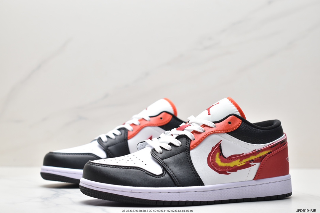 Air Jordan 1 Low ”Flaming Swoosh” From the court to the street FJ7222-101