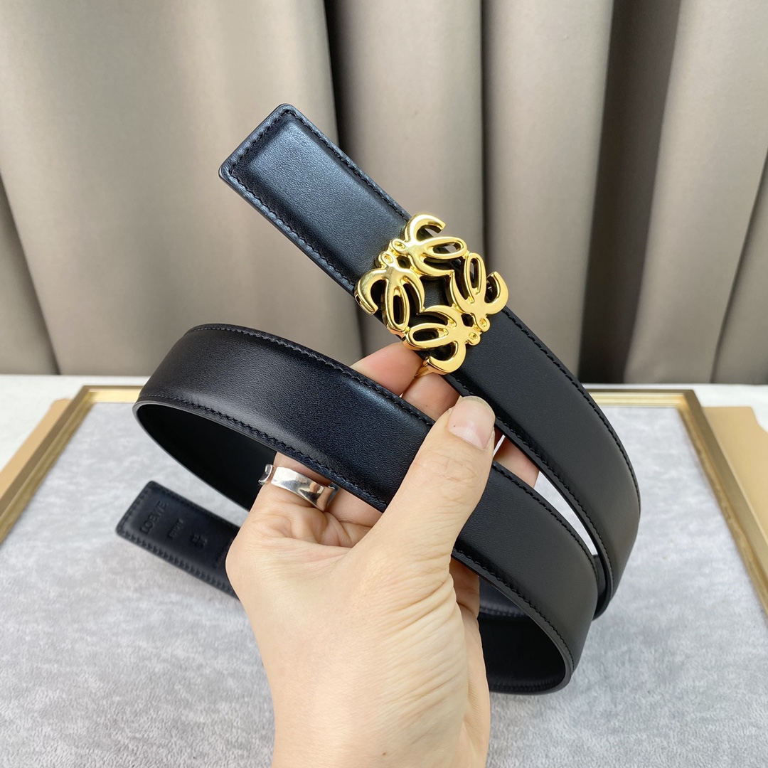 Loewe罗意w经典款！平纹小牛皮腰