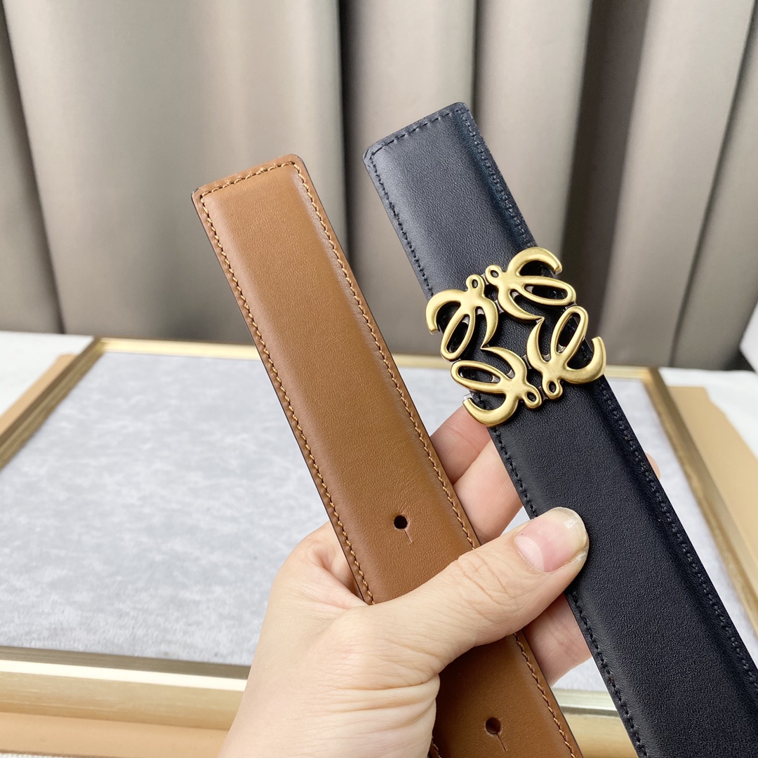 Loewe罗意w经典款！平纹小牛皮腰