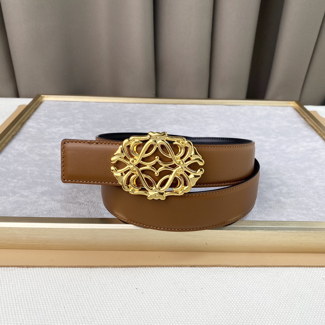 Loewe罗意w经典款！平纹小牛皮腰