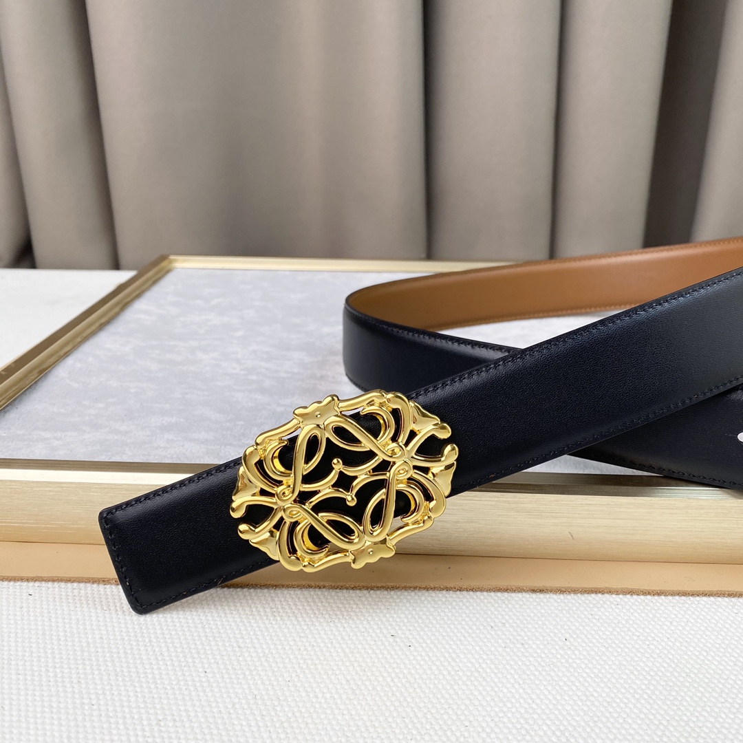 Loewe罗意w经典款！平纹小牛皮腰