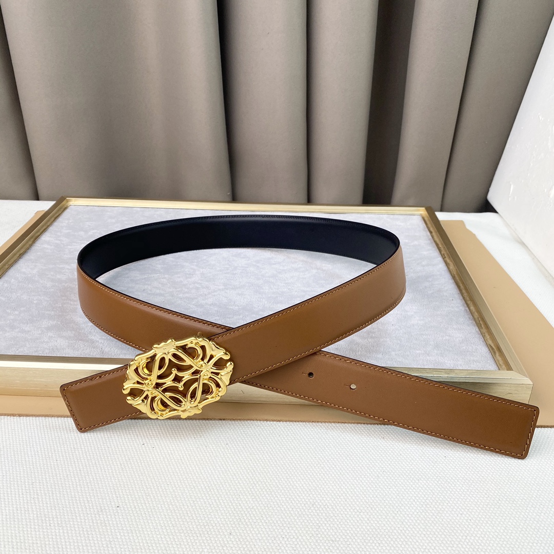 Loewe罗意w经典款！平纹小牛皮腰