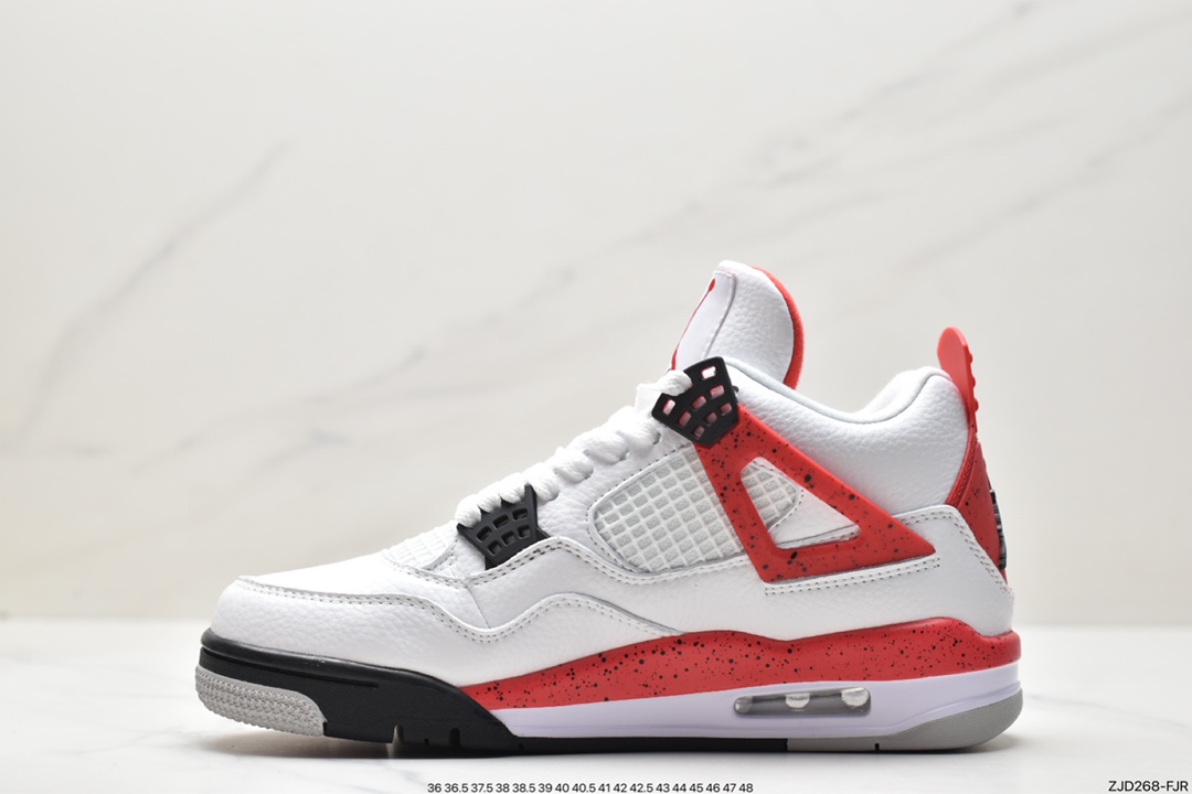 Nike Wmns Air Jordan 4 Retro GS ”Linen” Michael Jordan AJ4 mid-top retro casual sports culture basketball shoes ”White Khaki” DH6927-161