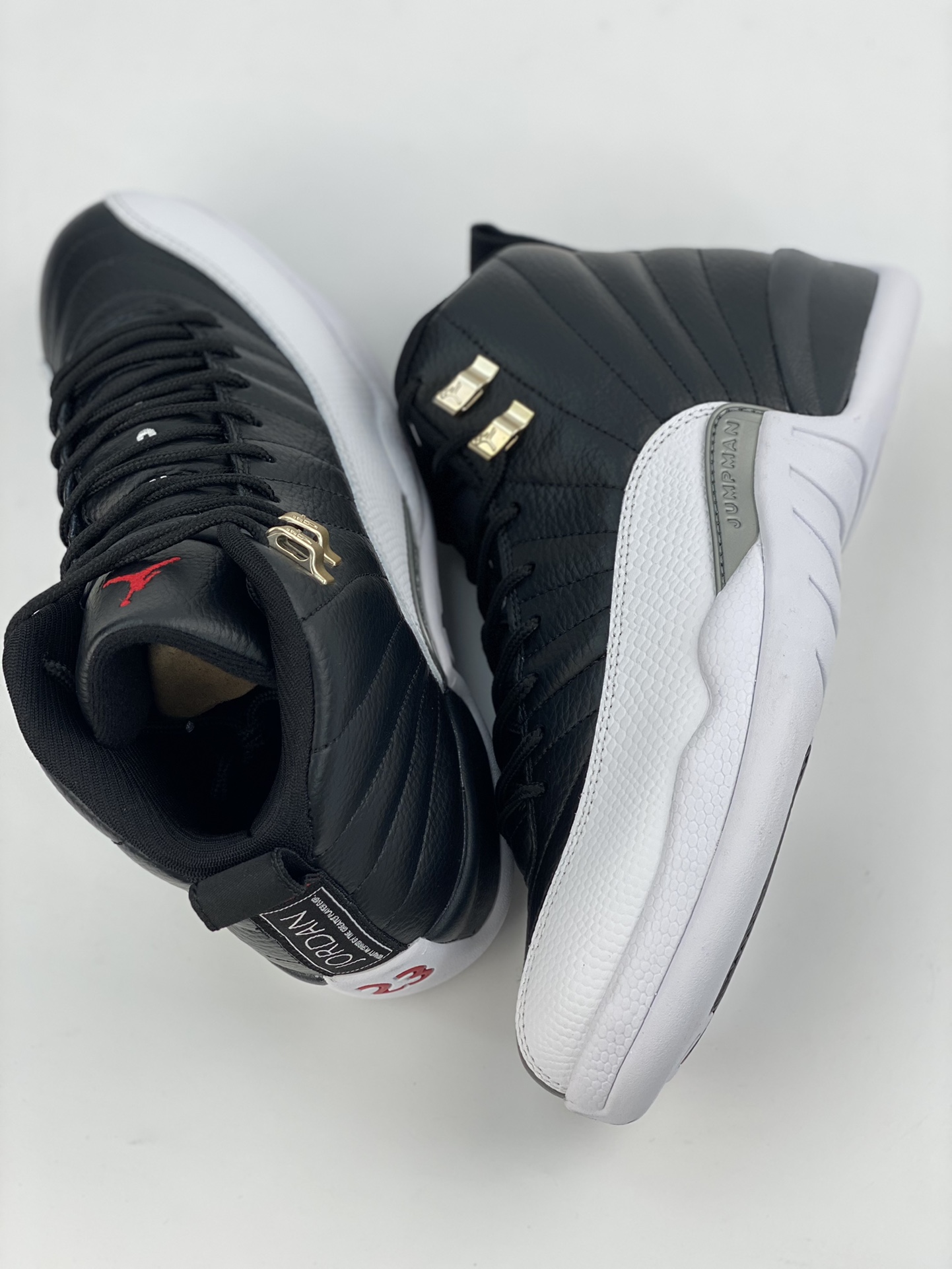 Nike Air Jordan 12 Retro ”Playoffs” Silver Buckle Black and White 2022 Edition CT8013-006