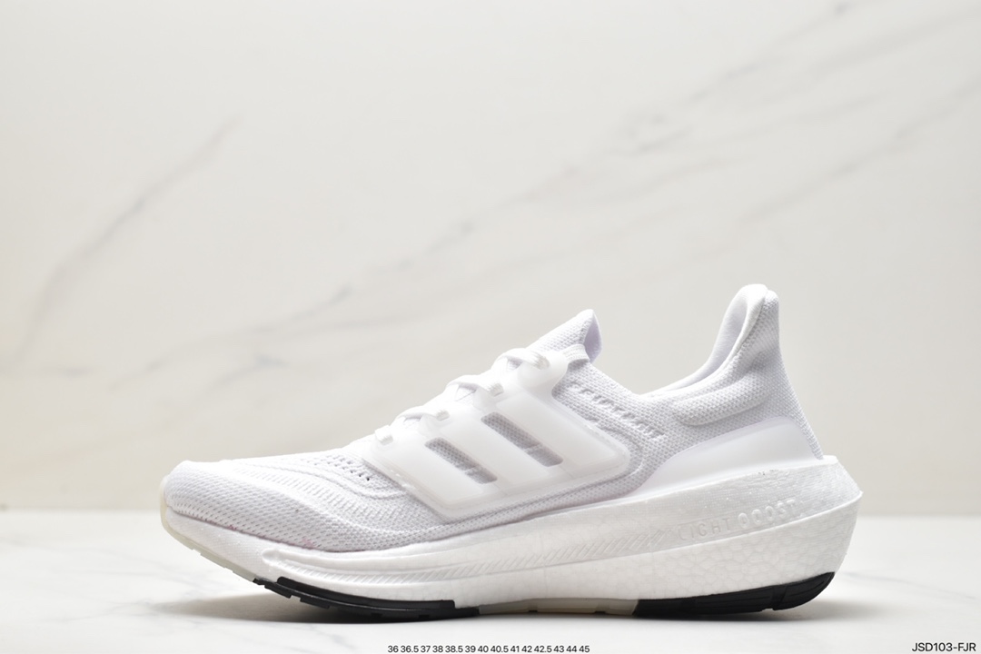 Adidas ULTRABOOST LIGHT series low-top sock-style knitted breathable cushioning casual sports jogging shoes GZ5159