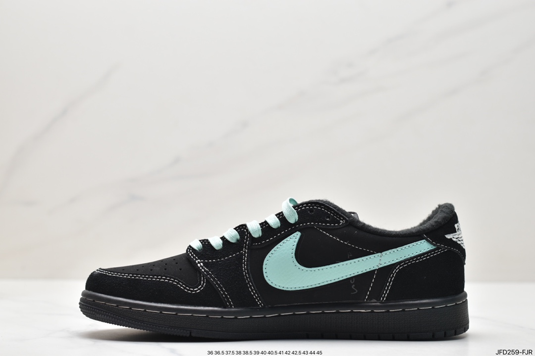 fragment design x Travis Scott x Nike Air Jordan 1 Low OG SP ”Black/Green Toe” AJ1 Jordan Generation DM7866-001