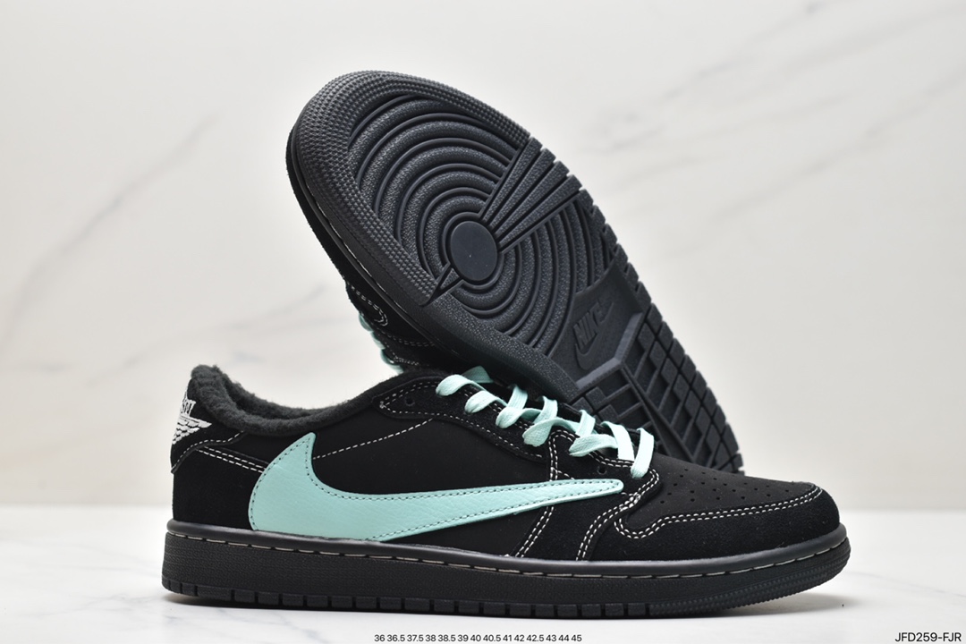 fragment design x Travis Scott x Nike Air Jordan 1 Low OG SP ”Black/Green Toe” AJ1 Jordan Generation DM7866-001