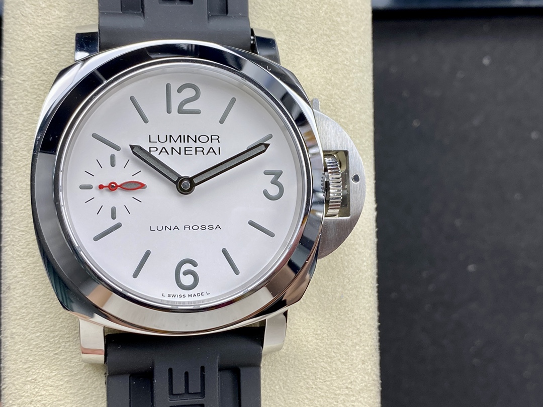 파네라이 루미노르 PAM1342 44mm 화이트 다이얼 수동 레플리카 43768