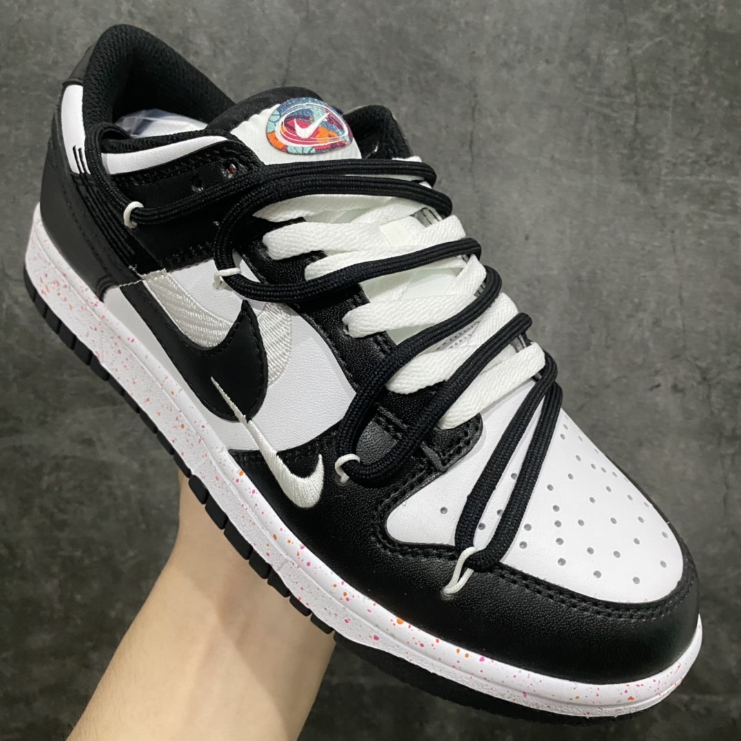 [Version] NK Dunk SB Low ”Multi Color” SB low-top custom deconstructed straps and vibrant three hooks FD4623-131