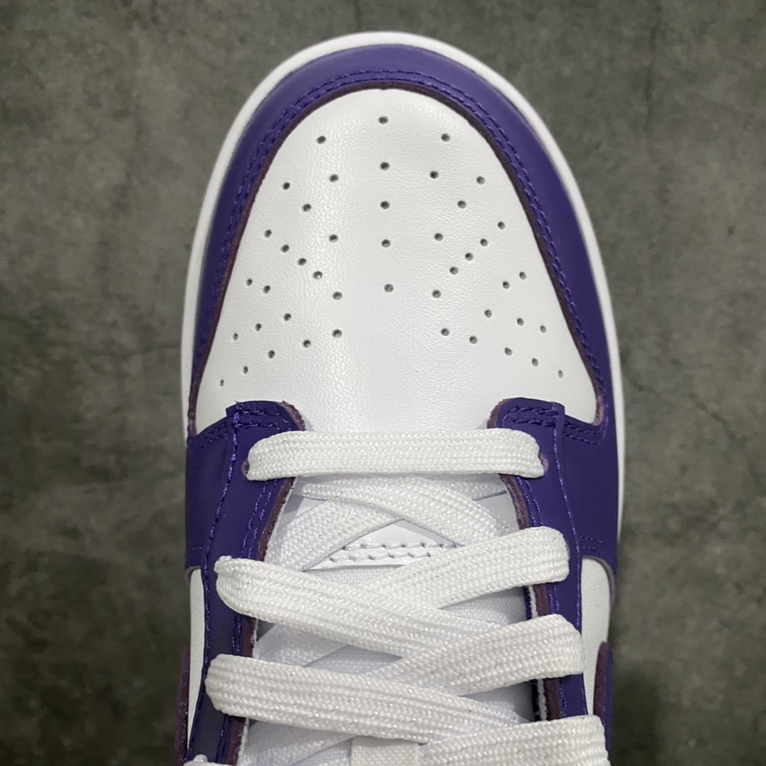 [LW version] Dunk Low White Purple Evil Purple