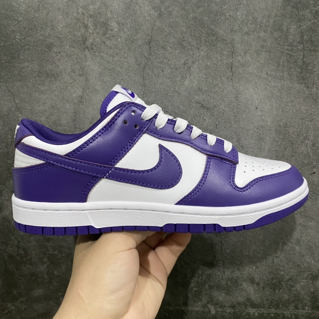 [LW version] Dunk Low White Purple Evil Purple