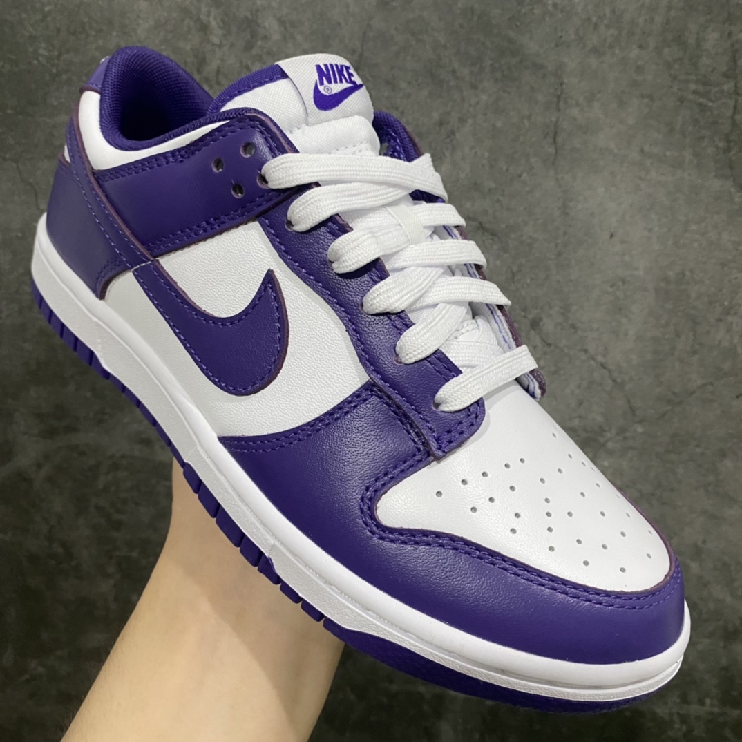 [LW version] Dunk Low White Purple Evil Purple