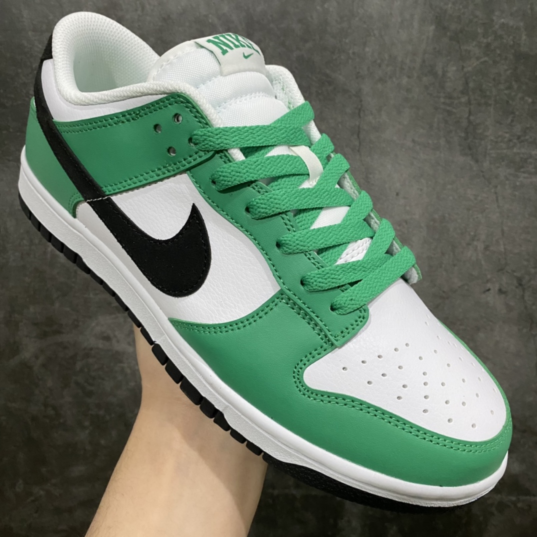 [Top Pure Original] NK Dunk Low ”Celtics” SB low-top white, black and green FN3612-300