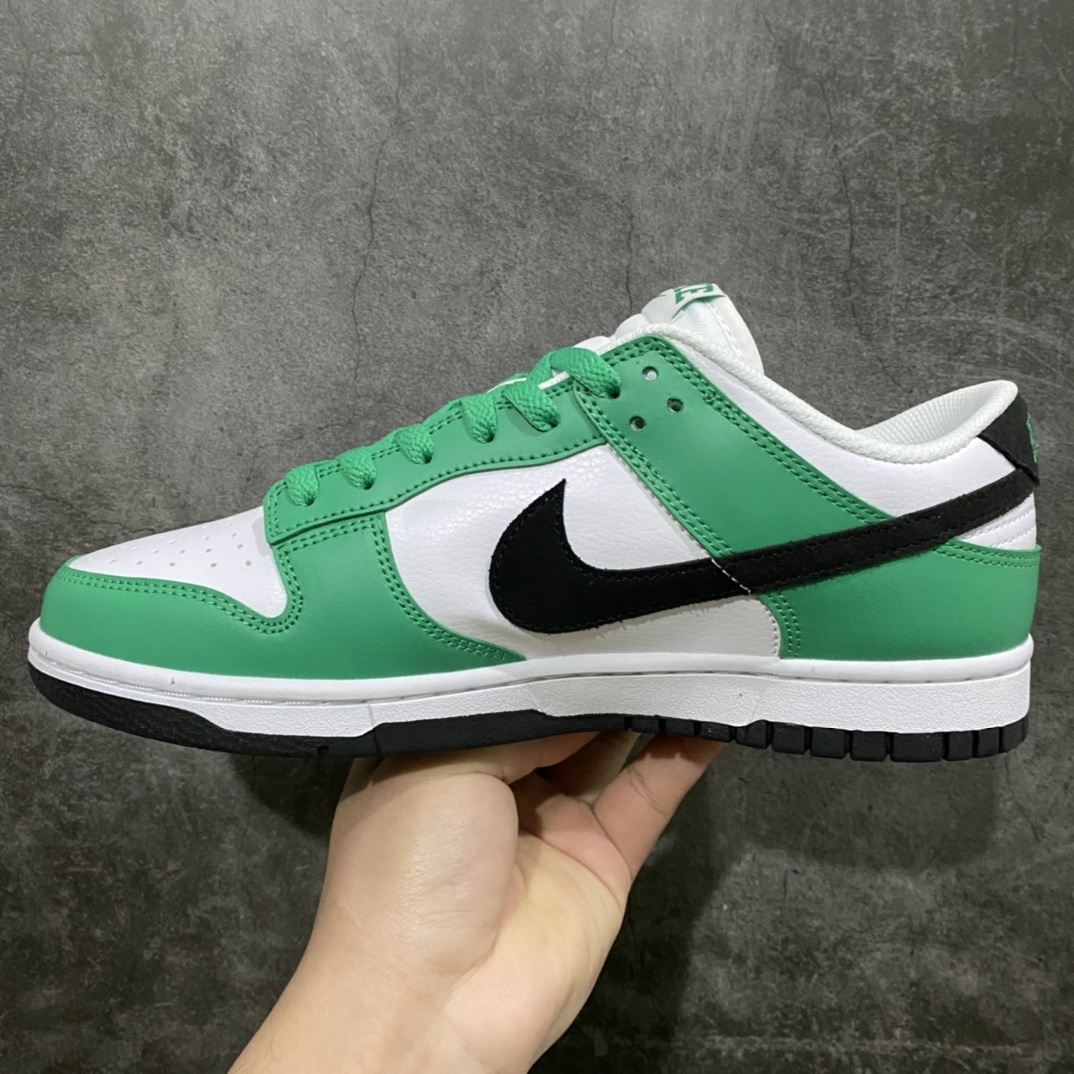 [Top Pure Original] NK Dunk Low ”Celtics” SB low-top white, black and green FN3612-300