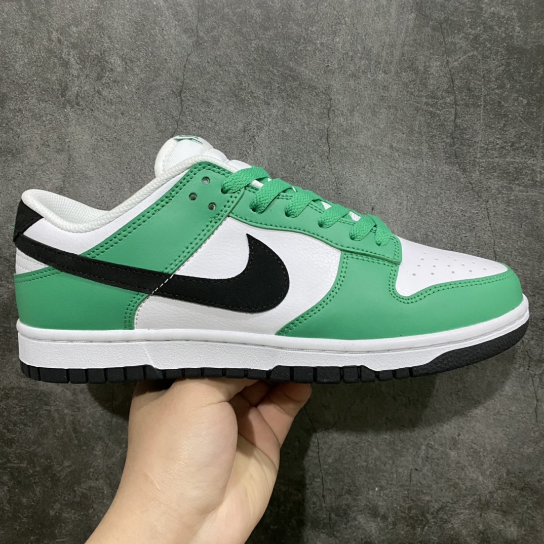 [Top Pure Original] NK Dunk Low ”Celtics” SB low-top white, black and green FN3612-300