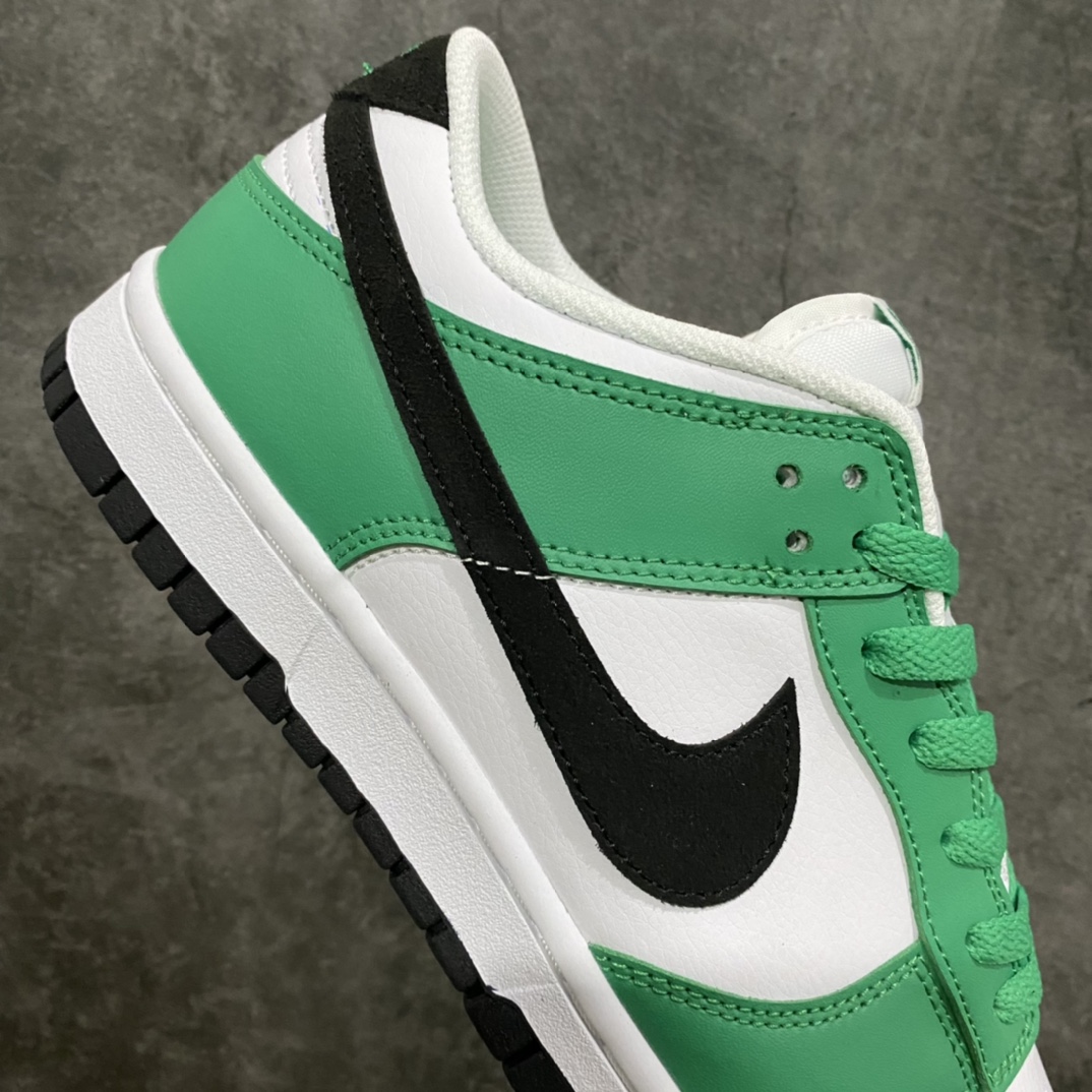 [Top Pure Original] NK Dunk Low ”Celtics” SB low-top white, black and green FN3612-300