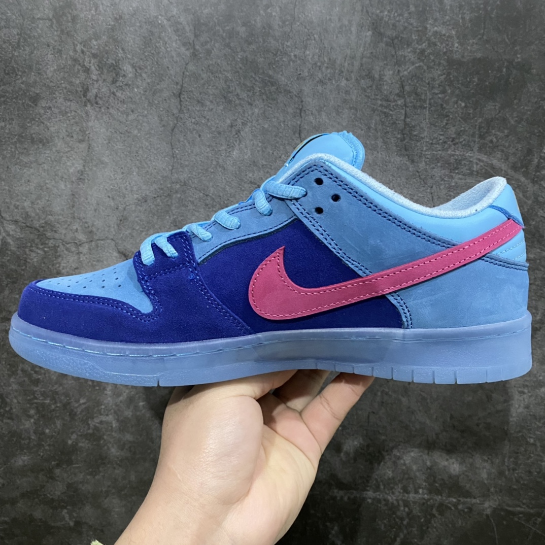 [Top version] Run The Jewels x Nike Dunk SB Low Rap band joint blue hair monster DO9404-400