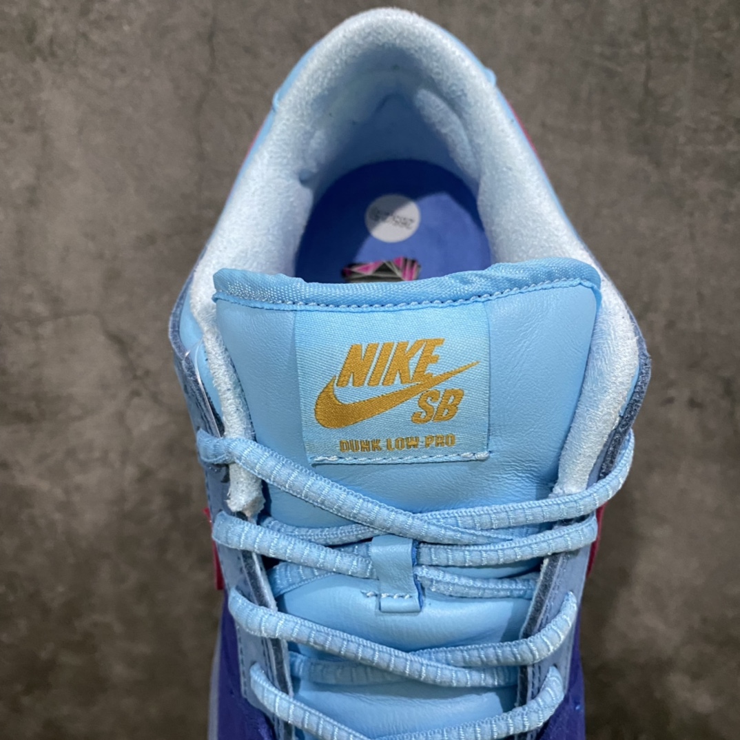 [Top version] Run The Jewels x Nike Dunk SB Low Rap band joint blue hair monster DO9404-400