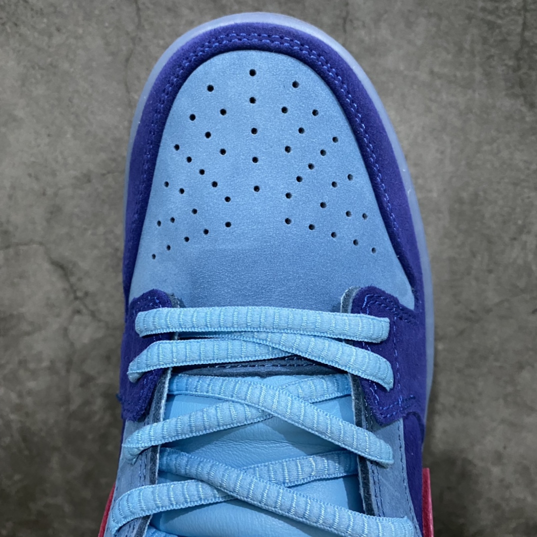 [Top version] Run The Jewels x Nike Dunk SB Low Rap band joint blue hair monster DO9404-400