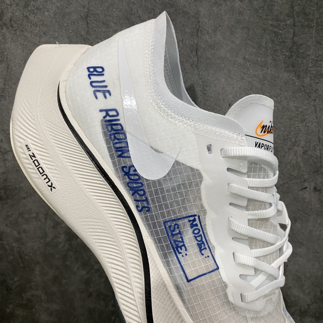 [Pure original] NK ZoomX Vaporfly Next% Marathon Generation Cicada Wing Running Shoes White and Blue Graffiti CU4844-100