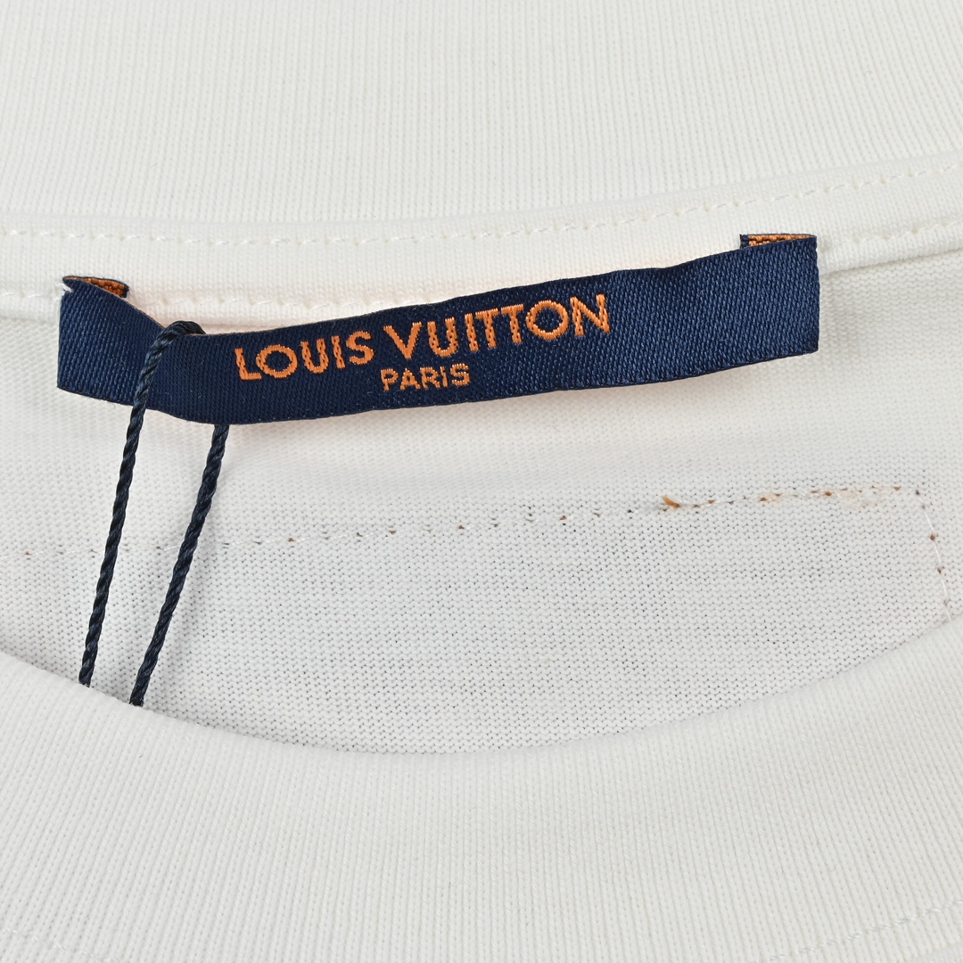 Louis Vuitton/路易威登LV 彩色颗粒字母短袖T恤