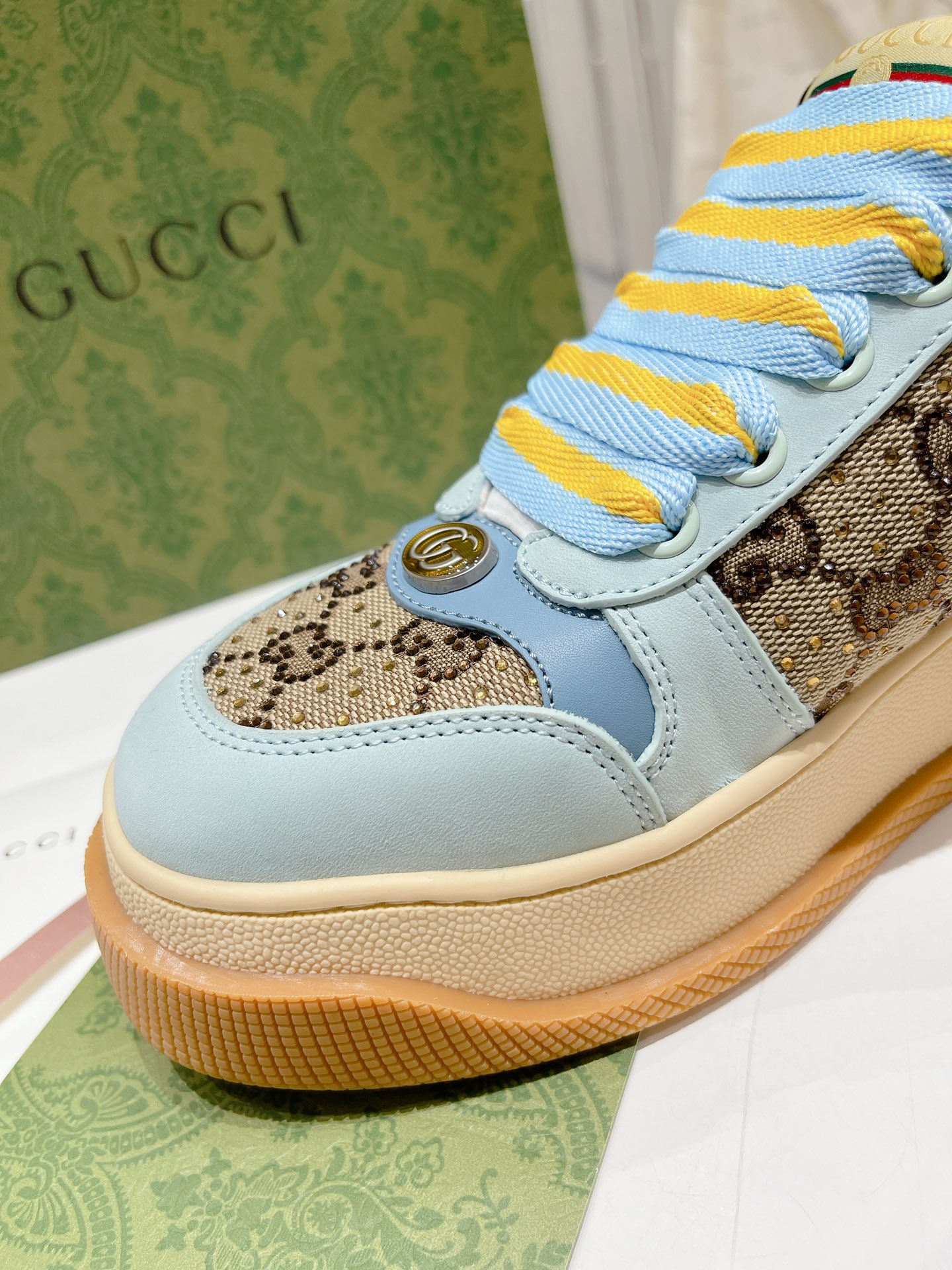 Gucci古驰最新款胖嘟嘟厚底脏脏鞋