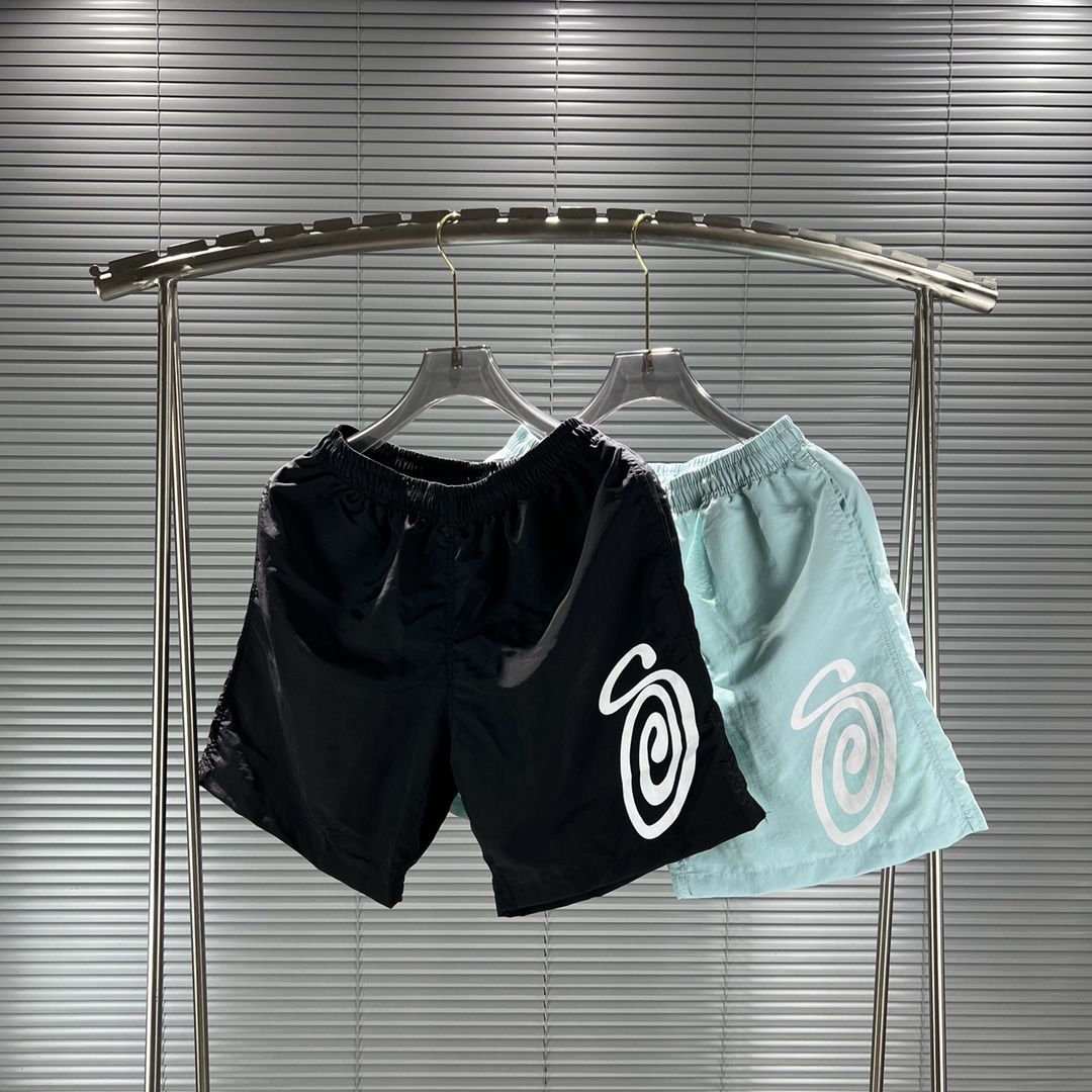 Stussy SS23 Vortex Turbo Couple Shorts Wallchart: Customized American Elastic Sports Shorts