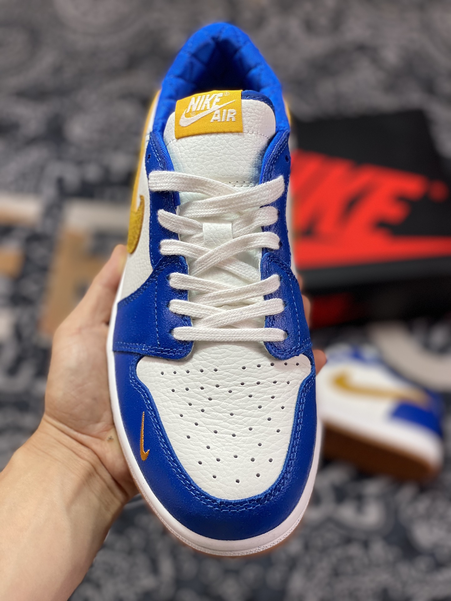 Air Jordan 1 Low OG White Blue Yellow DZ0792-103