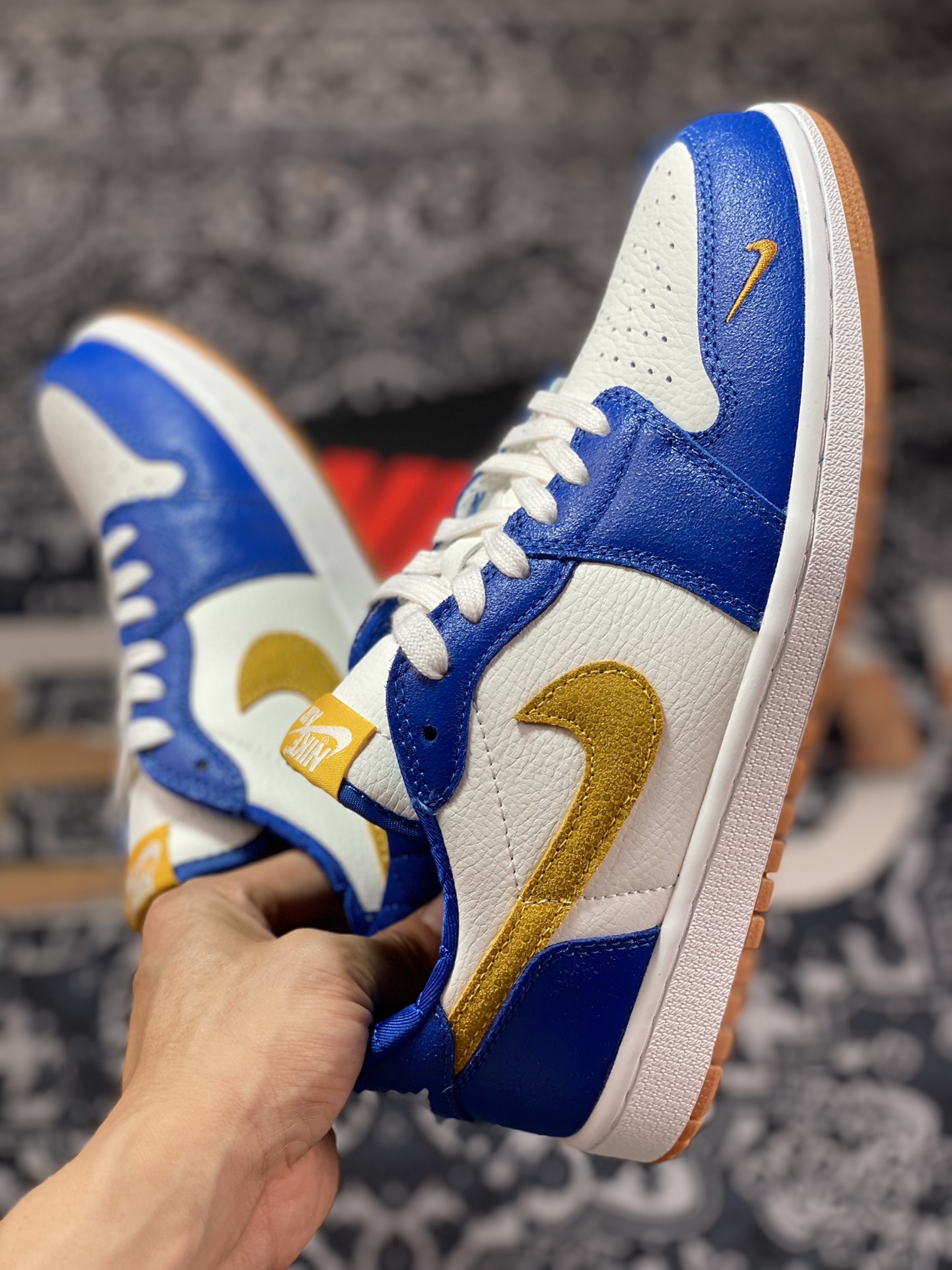 Air Jordan 1 Low OG White Blue Yellow DZ0792-103