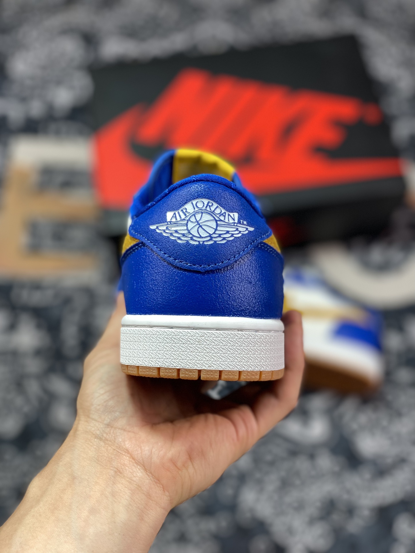 Air Jordan 1 Low OG White Blue Yellow DZ0792-103