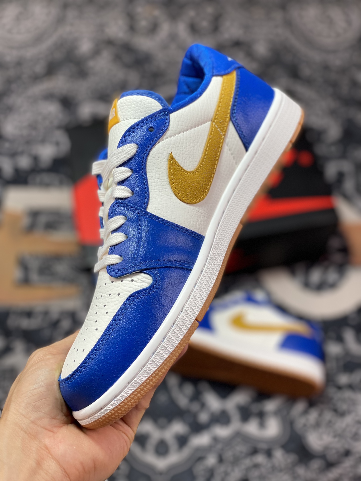 Air Jordan 1 Low OG White Blue Yellow DZ0792-103