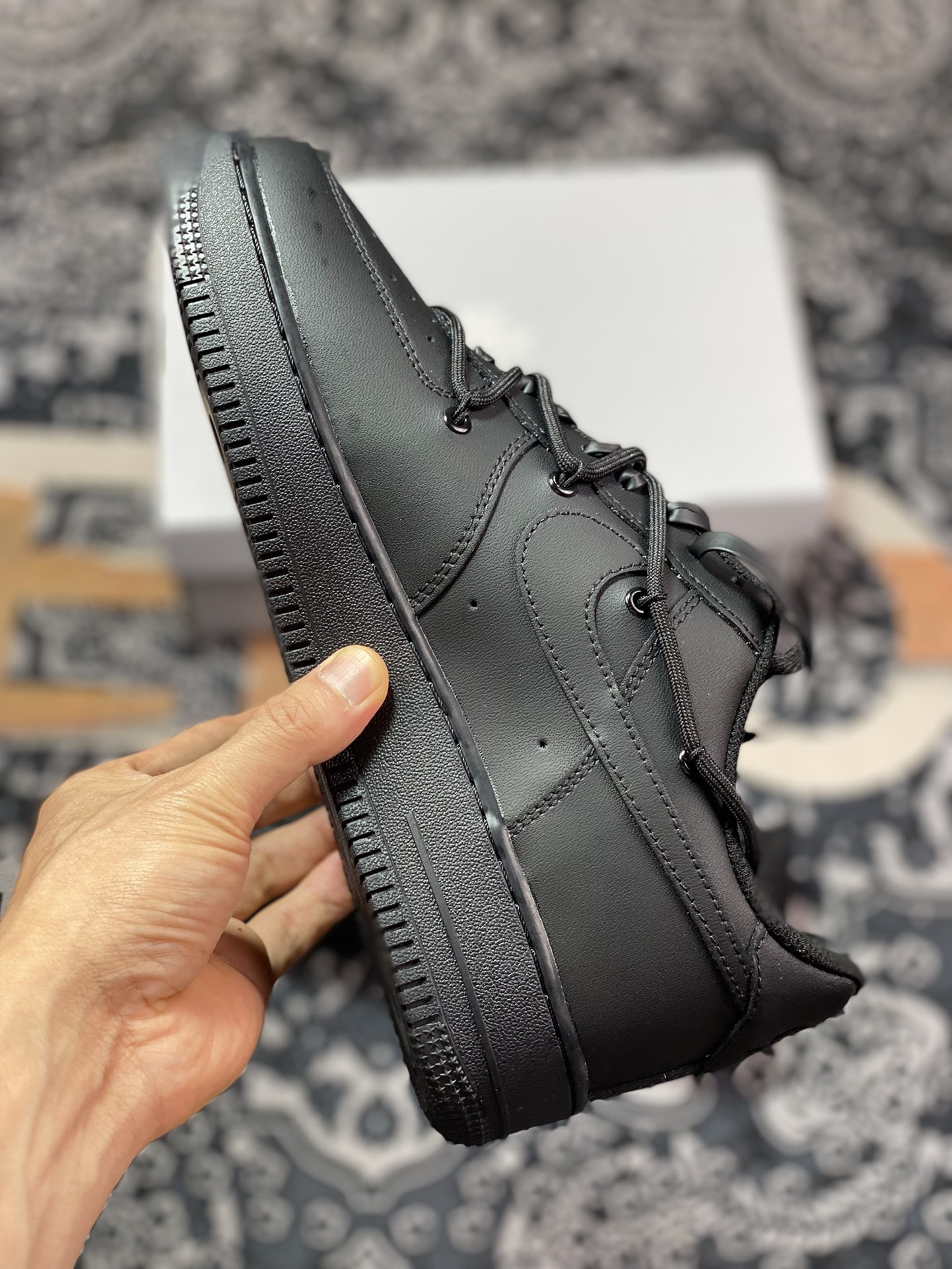 Air Force 1'07 Low Retro SP Air Force One series low-top sneakers ”All Black Warrior Hook and Rope” DD8959-0011724-001