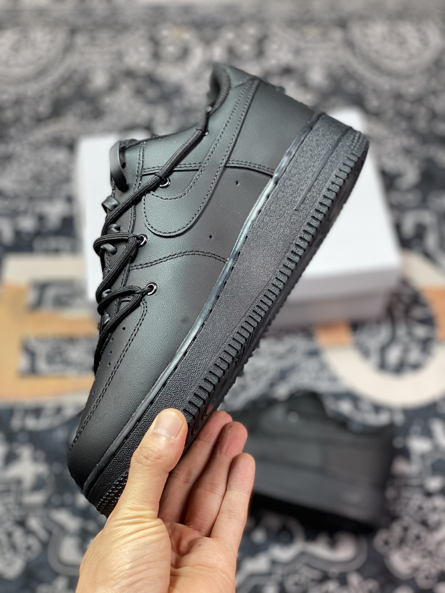 Air Force 1'07 Low Retro SP Air Force One series low-top sneakers ”All Black Warrior Hook and Rope” DD8959-0011724-001