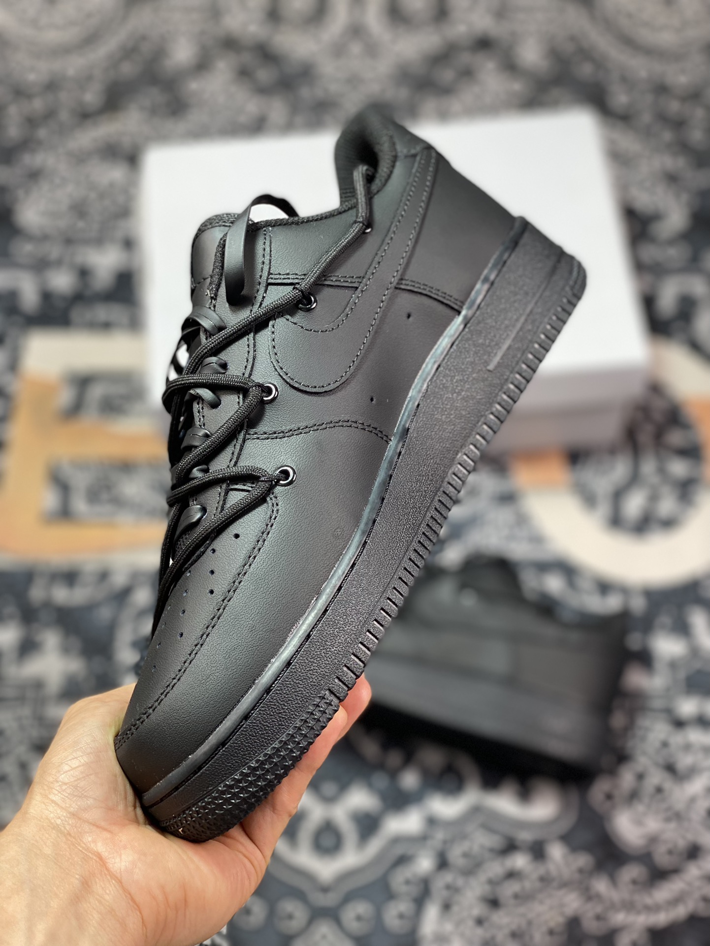 Air Force 1'07 Low Retro SP Air Force One series low-top sneakers ”All Black Warrior Hook and Rope” DD8959-0011724-001