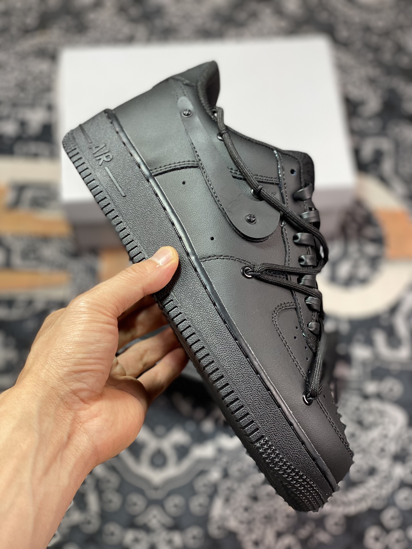 Air Force 1'07 Low Retro SP Air Force One series low-top sneakers ”All Black Warrior Hook and Rope” DD8959-0011724-001