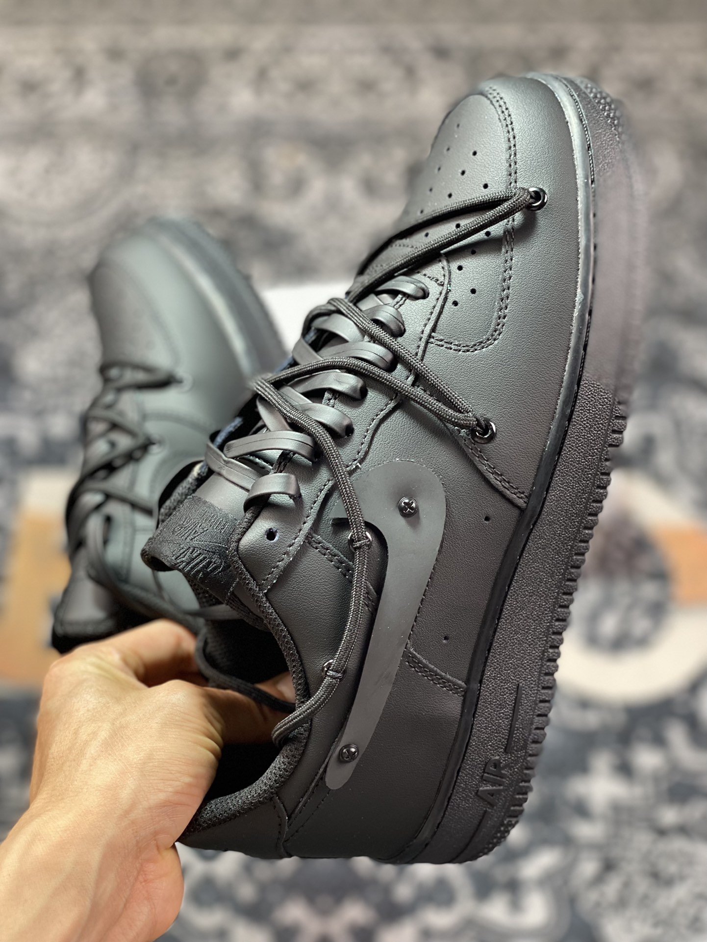 Air Force 1'07 Low Retro SP Air Force One series low-top sneakers ”All Black Warrior Hook and Rope” DD8959-0011724-001