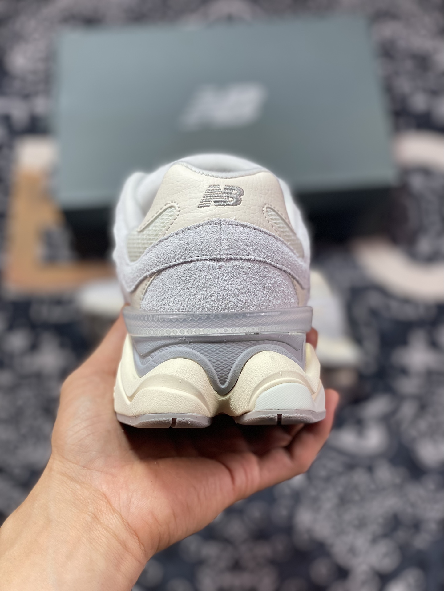 New Balance 9060 ”Quartz Grey” series retro versatile dad style casual sports running shoes ”Quartz Grey Sea Salt Milk White” U9060HSA