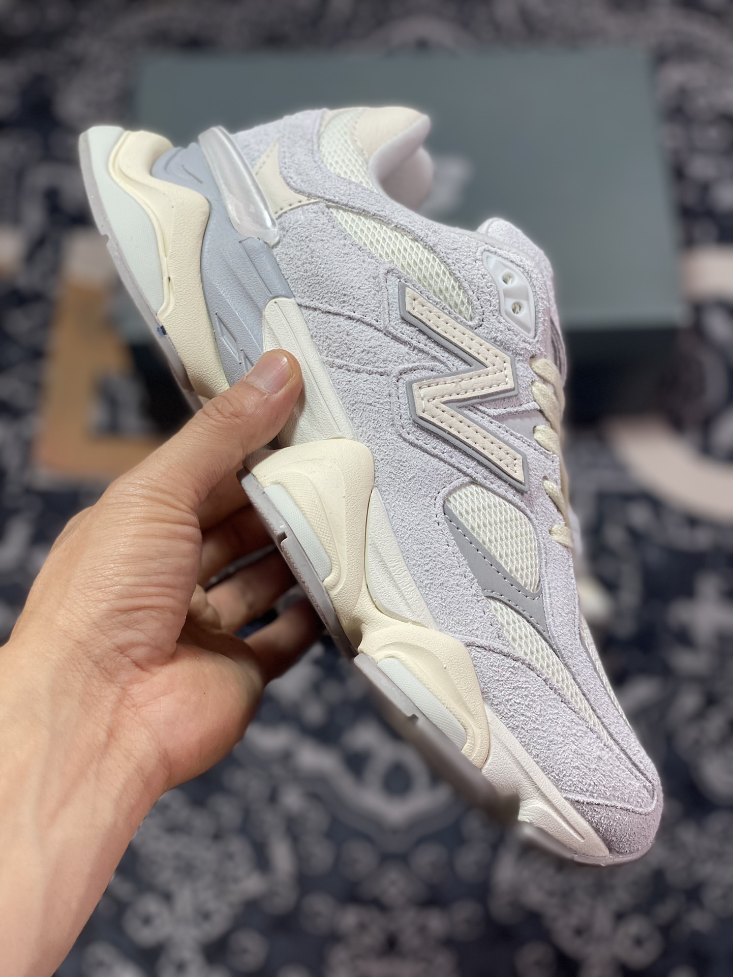 New Balance 9060 ”Quartz Grey” series retro versatile dad style casual sports running shoes ”Quartz Grey Sea Salt Milk White” U9060HSA