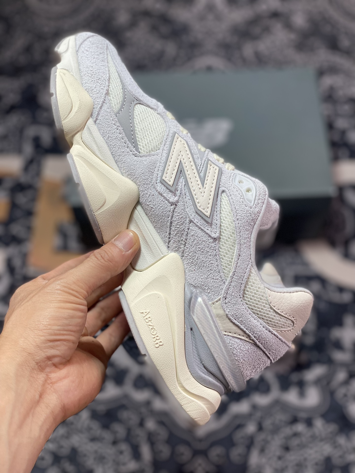 New Balance 9060 ”Quartz Grey” series retro versatile dad style casual sports running shoes ”Quartz Grey Sea Salt Milk White” U9060HSA