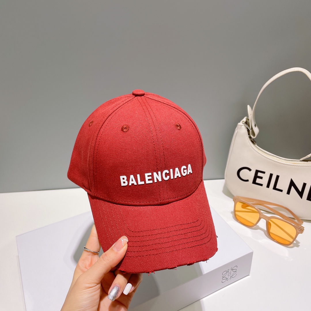 巴黎世家Balenciaga设计师小众品牌立体浮雕棒球帽定制立体logo男女同款