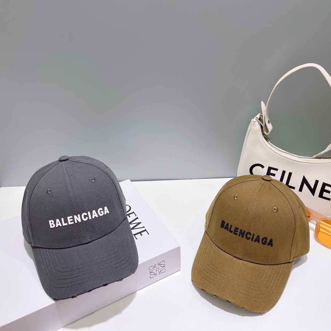 巴黎世家Balenciaga设计师小众品牌立体浮雕棒球帽定制立体logo男女同款