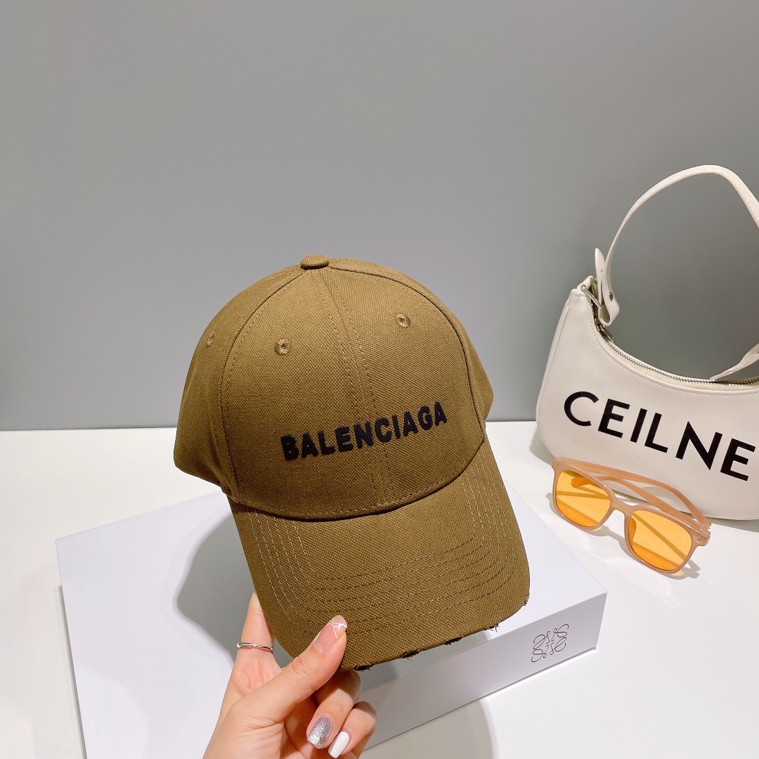 巴黎世家Balenciaga设计师小众品牌立体浮雕棒球帽定制立体logo男女同款