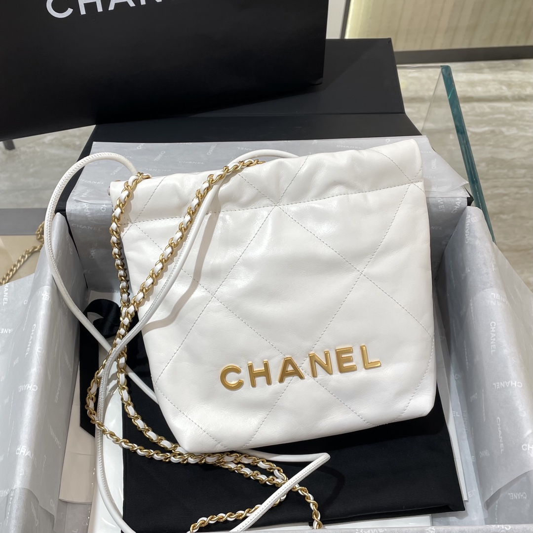 Chanel Crossbody & Shoulder Bags Platinum White Summer Collection Chains