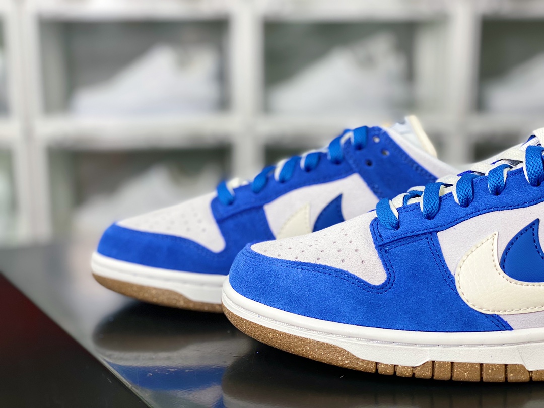 SB Dunk Low SE ”85 Double Swoosh/Royal Blue/Grey” Dunk series low-top sneakers ”Royal blue light gray small fish fruit graffiti double hook” DO9457-138