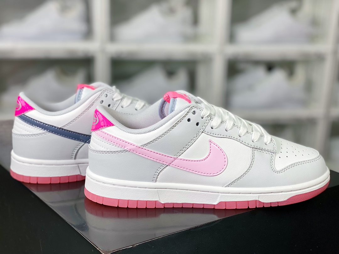 SB Dunk Low ”520” dunk series low-top casual sports skateboard shoes ”light gray and white 520 Valentine's Day” FN3451-161